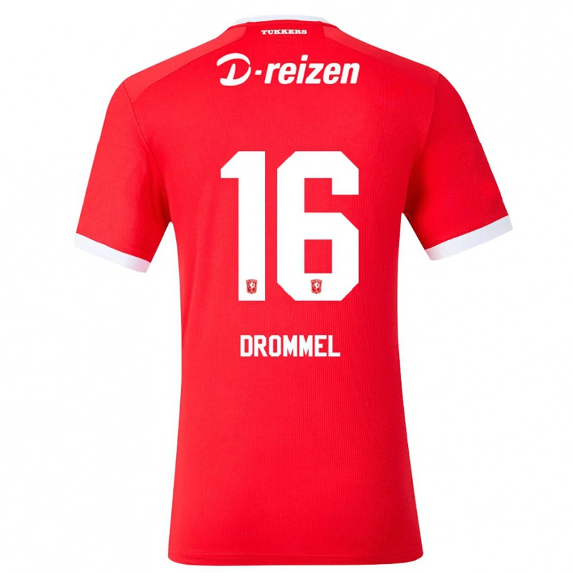 Danxen Mann Joël Drommel #16 Rød Hvit Hjemmetrøye Drakt Trøye 2026/27 Skjorter T-Skjorte