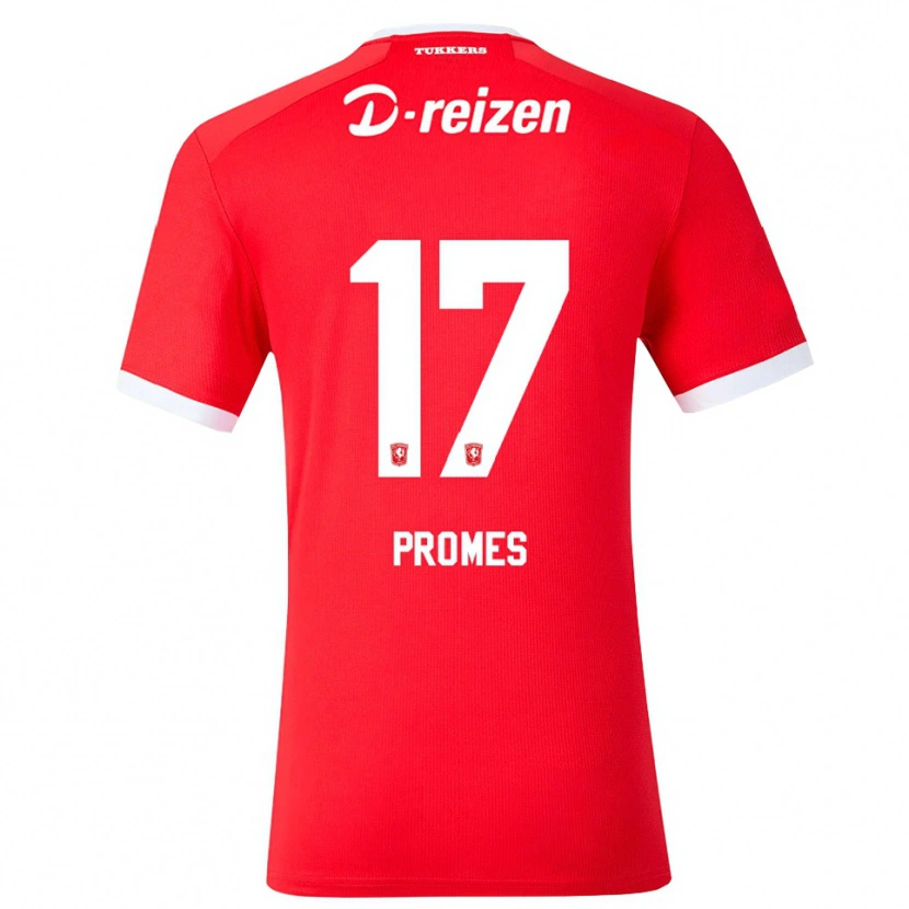Danxen Mann Rodrigo Promes #17 Rød Hvit Hjemmetrøye Drakt Trøye 2026/27 Skjorter T-Skjorte