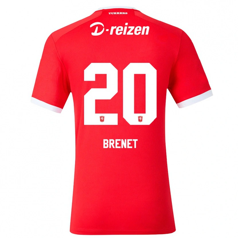 Danxen Mann Joshua Brenet #20 Rød Hvit Hjemmetrøye Drakt Trøye 2026/27 Skjorter T-Skjorte