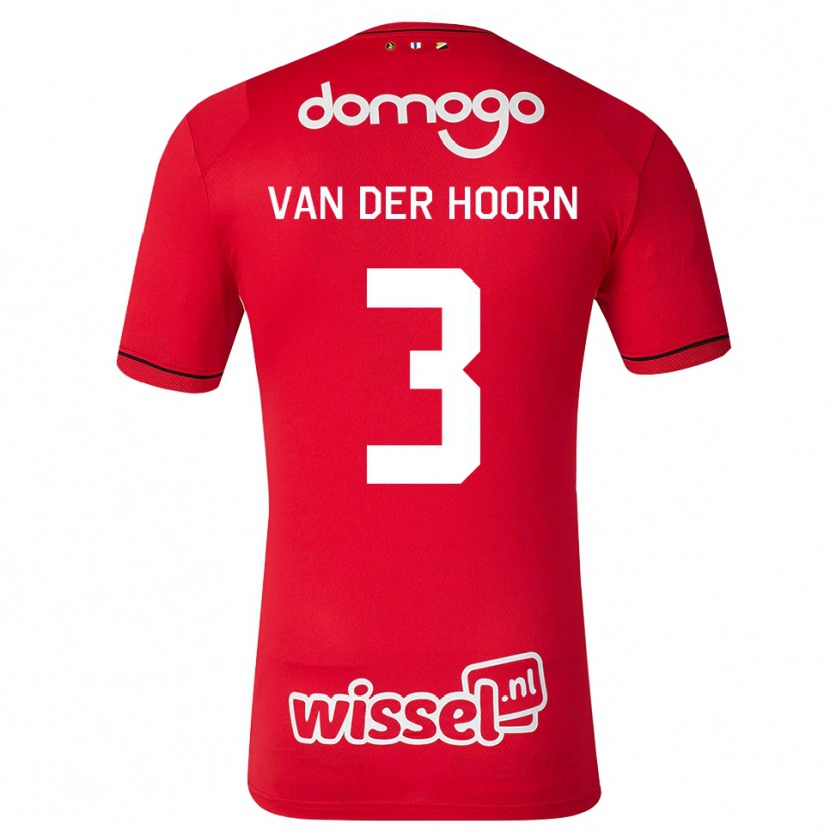 Danxen Mann Mike Van Der Hoorn #3 Rød Hvit Svart Hjemmetrøye Drakt Trøye 2026/27 Skjorter T-Skjorte