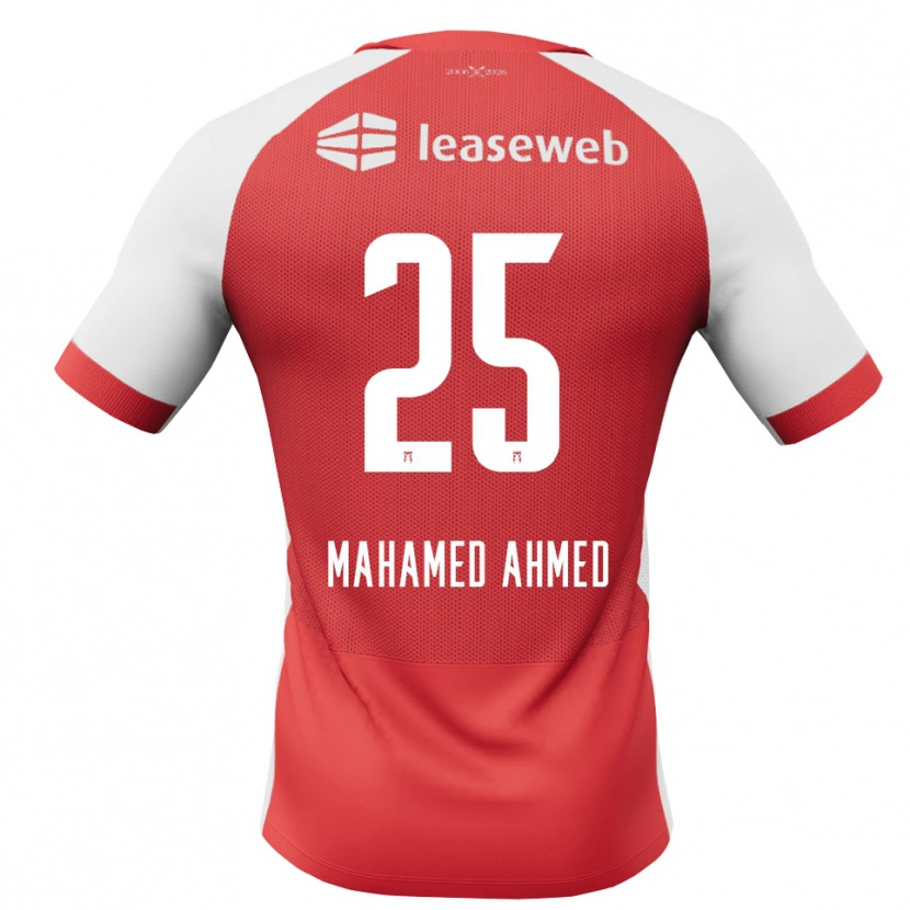 Danxen Mann Nuur Mahamed Ahmed #25 Rød Hvit Svart Hjemmetrøye Drakt Trøye 2026/27 Skjorter T-Skjorte