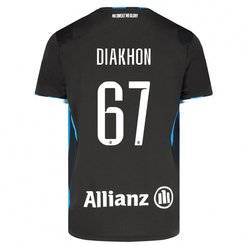Danxen Mann Mamadou Diakhon #67 Svart Rød Blå Hjemmetrøye Drakt Trøye 2026/27 Skjorter T-Skjorte