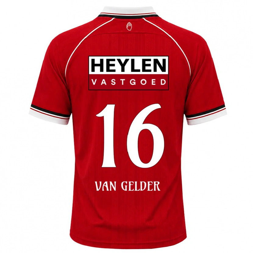 Danxen Mann Louie Van Gelder #16 Rød Hvit Svart Hjemmetrøye Drakt Trøye 2026/27 Skjorter T-Skjorte