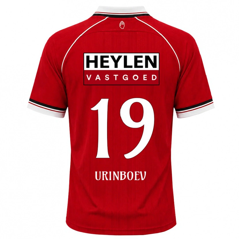 Danxen Mann Mukhammadali Urinboev #19 Rød Hvit Svart Hjemmetrøye Drakt Trøye 2026/27 Skjorter T-Skjorte