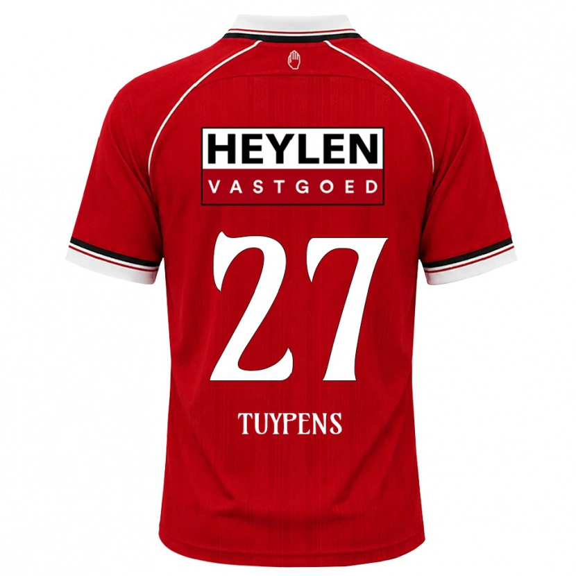 Danxen Mann Eran Tuypens #27 Rød Hvit Svart Hjemmetrøye Drakt Trøye 2026/27 Skjorter T-Skjorte