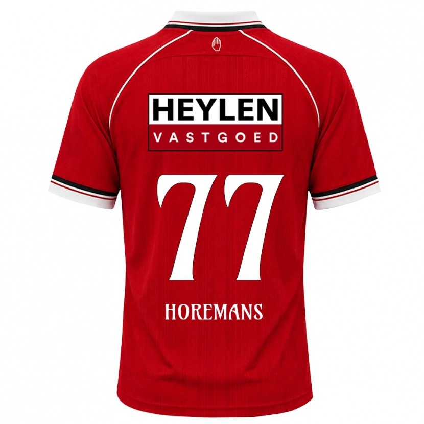Danxen Mann Milo Horemans #77 Rød Hvit Svart Hjemmetrøye Drakt Trøye 2026/27 Skjorter T-Skjorte