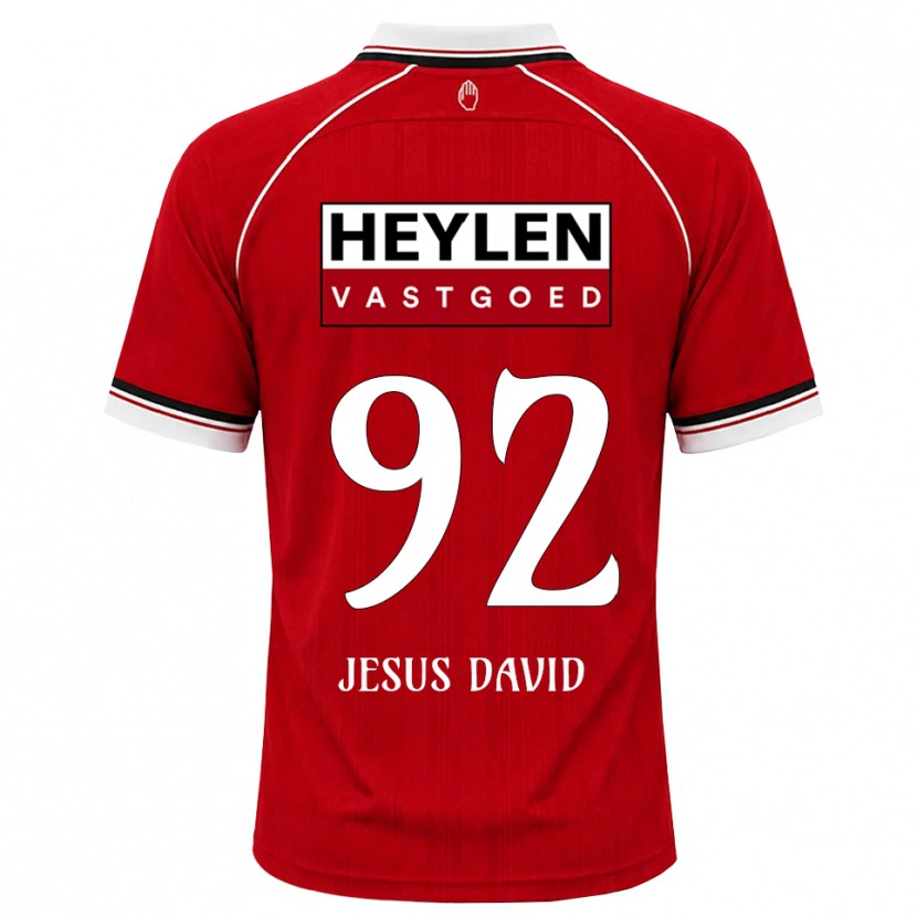 Danxen Mann Gabriel Jesus David #92 Rød Hvit Svart Hjemmetrøye Drakt Trøye 2026/27 Skjorter T-Skjorte
