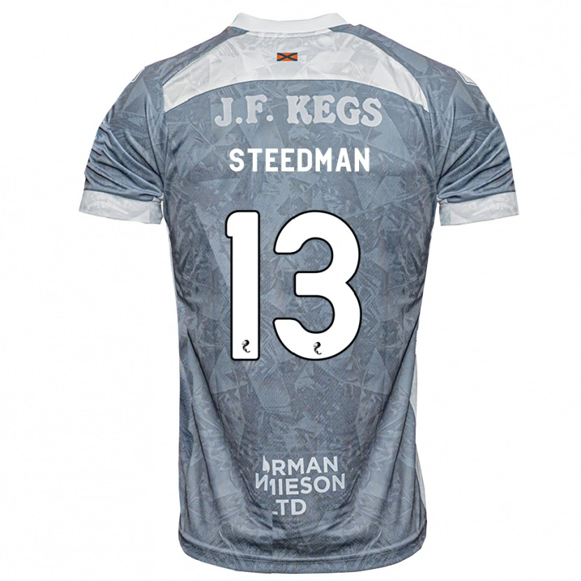 Danxen Mann Morgan Steedman #13 Lys Skifergrå Bortetrøye Drakt Trøye 2026/27 Skjorter T-Skjorte