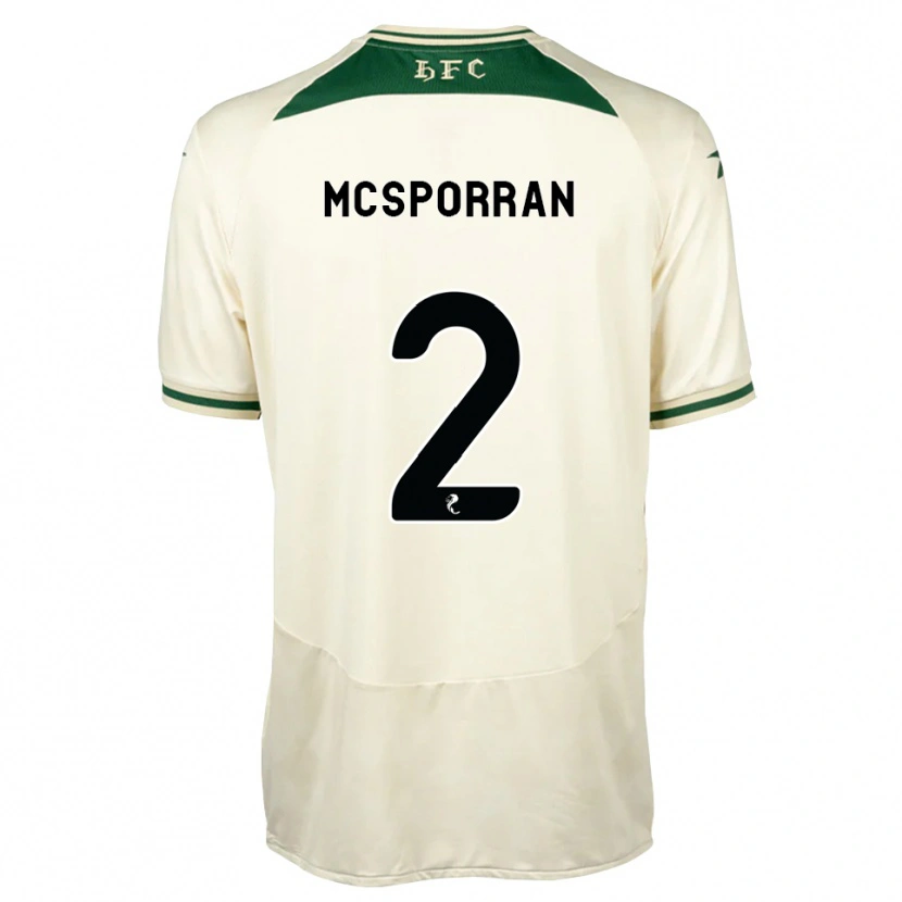 Danxen Mann Arran Mcsporran #2 Hvit Skogsgrønn Bortetrøye Drakt Trøye 2026/27 Skjorter T-Skjorte