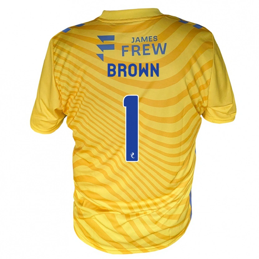 Danxen Mann Dylan Brown #1 Kongeligblå Gul Bortetrøye Drakt Trøye 2026/27 Skjorter T-Skjorte
