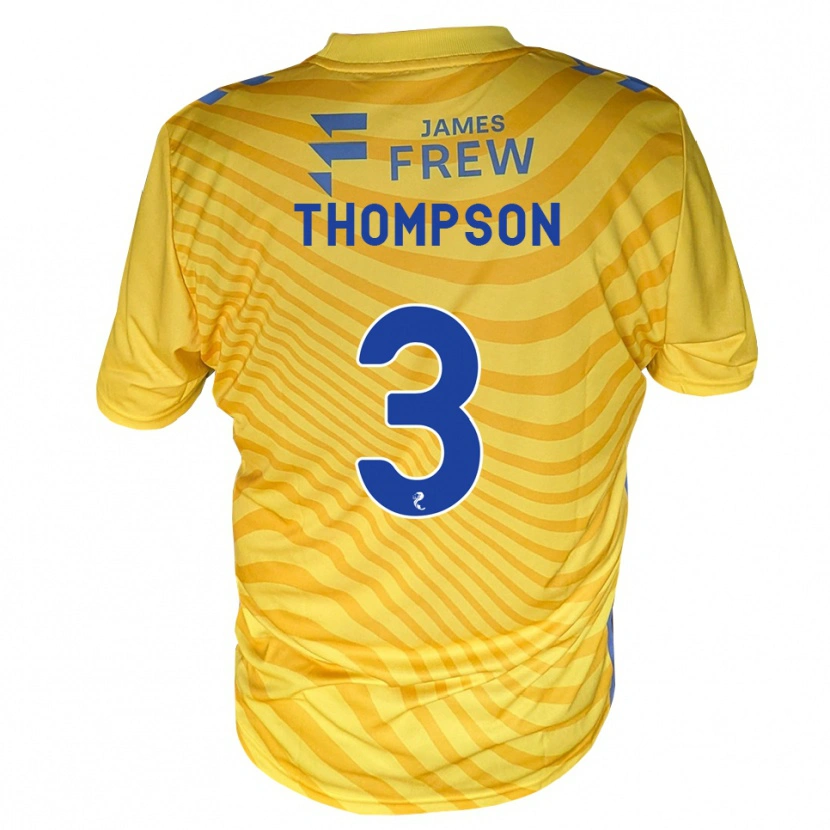 Danxen Mann Dominic Thompson #3 Kongeligblå Gul Bortetrøye Drakt Trøye 2026/27 Skjorter T-Skjorte