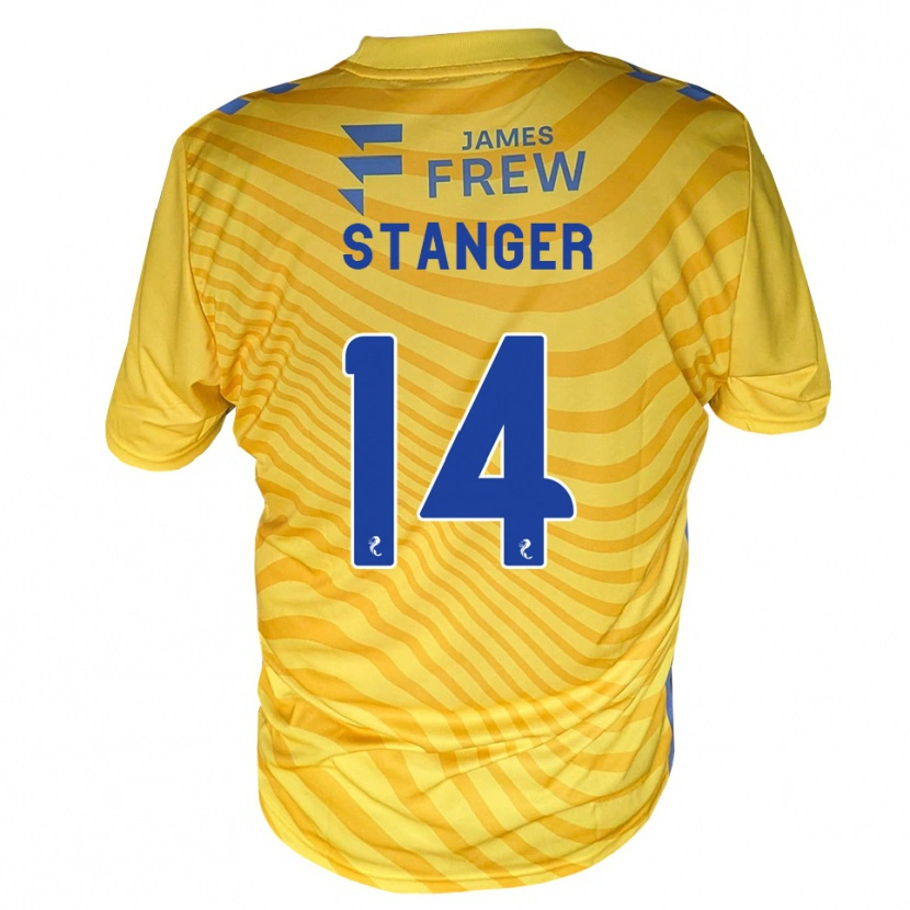Danxen Mann George Stanger #14 Kongeligblå Gul Bortetrøye Drakt Trøye 2026/27 Skjorter T-Skjorte