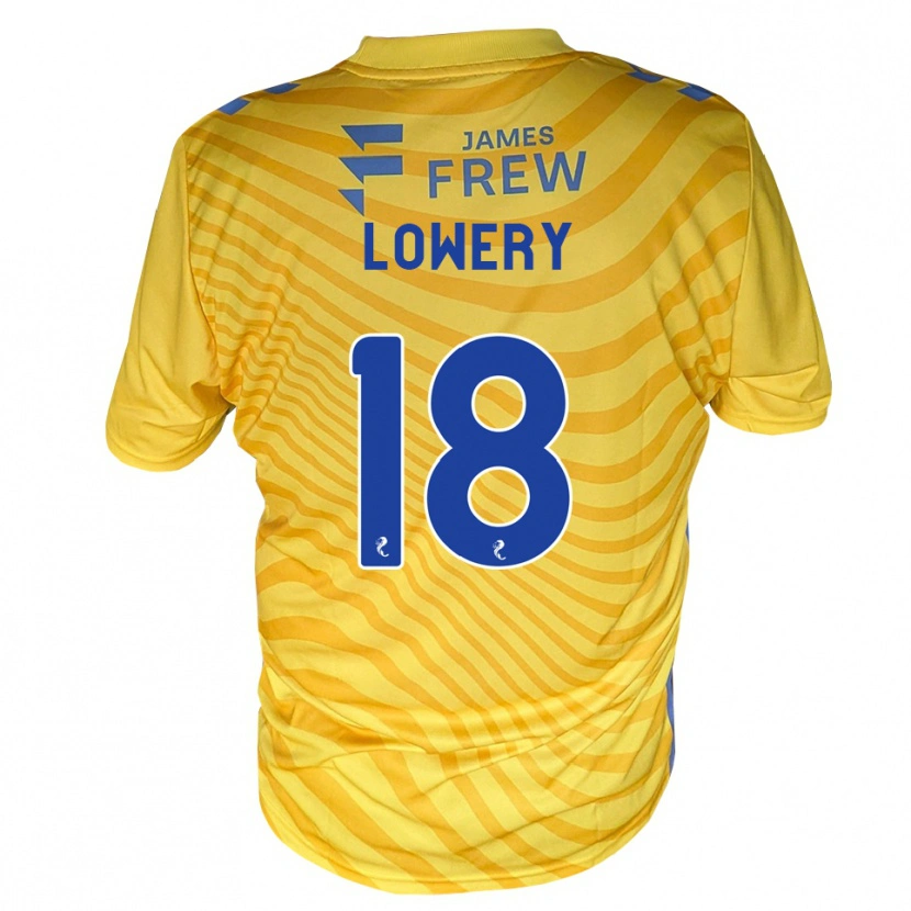 Danxen Mann Tom Lowery #18 Kongeligblå Gul Bortetrøye Drakt Trøye 2026/27 Skjorter T-Skjorte
