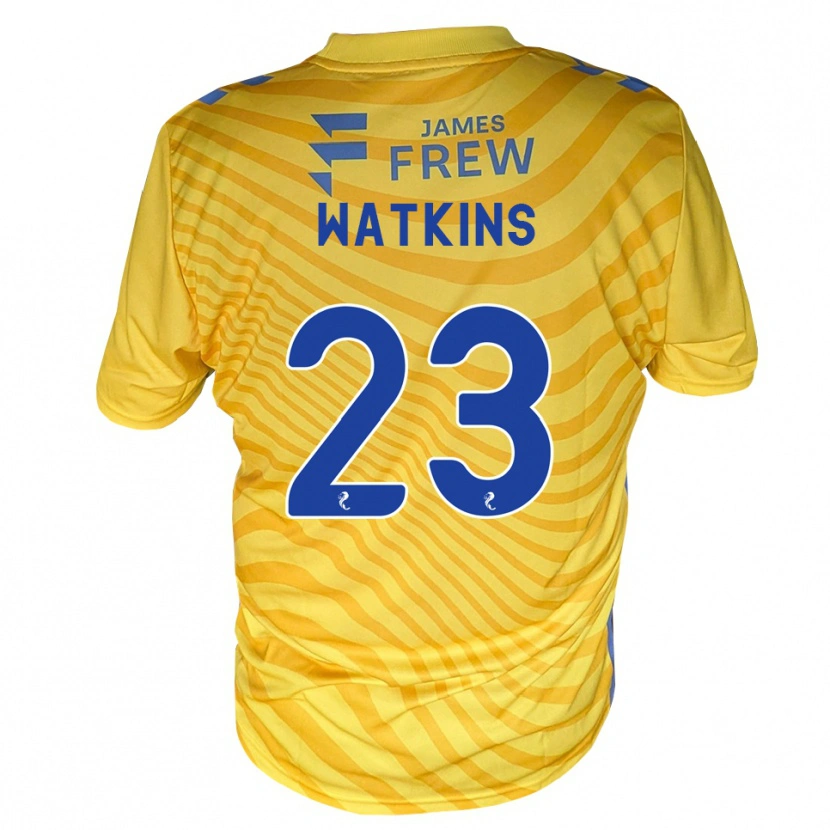 Danxen Mann Marley Watkins #23 Kongeligblå Gul Bortetrøye Drakt Trøye 2026/27 Skjorter T-Skjorte