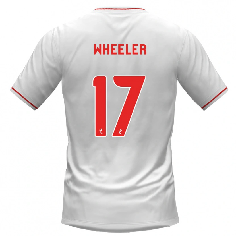 Danxen Mann Jessica Wheeler #17 Hvit Rød Bortetrøye Drakt Trøye 2026/27 Skjorter T-Skjorte