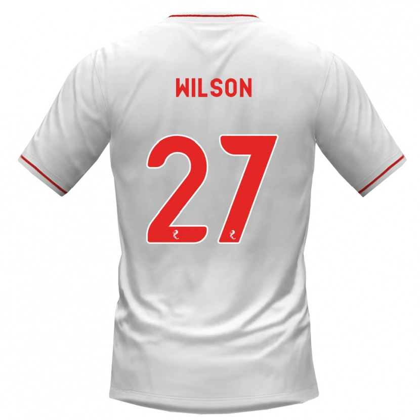 Danxen Mann Danny Wilson #27 Hvit Rød Bortetrøye Drakt Trøye 2026/27 Skjorter T-Skjorte