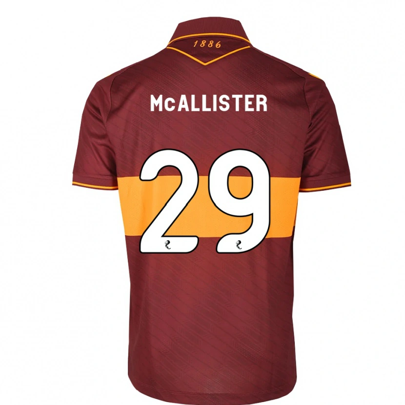 Danxen Mann Zander Mcallister #29 Oransje Brun Bortetrøye Drakt Trøye 2026/27 Skjorter T-Skjorte