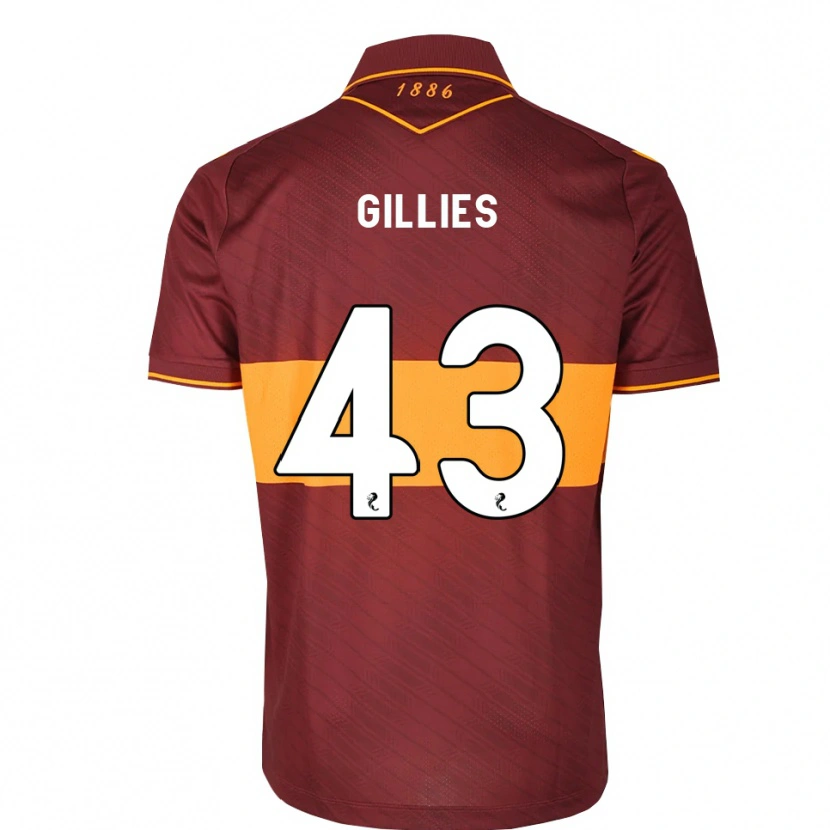 Danxen Mann Jay Gillies #43 Oransje Brun Bortetrøye Drakt Trøye 2026/27 Skjorter T-Skjorte