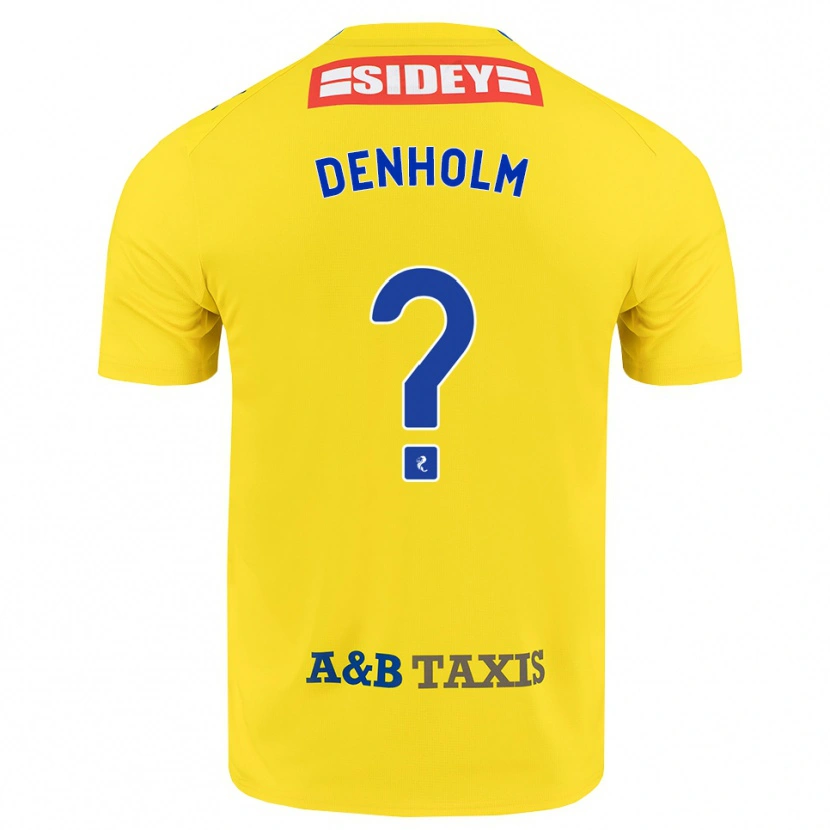 Danxen Mann Ben Denholm #0 Gul Blå Svart Bortetrøye Drakt Trøye 2026/27 Skjorter T-Skjorte