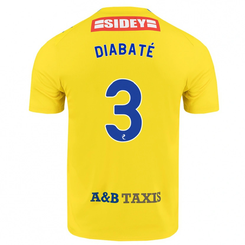 Danxen Mann Cheick Diabaté #3 Gul Blå Svart Bortetrøye Drakt Trøye 2026/27 Skjorter T-Skjorte