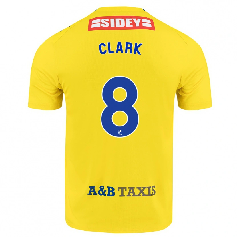 Danxen Mann Hannah Clark #8 Gul Blå Svart Bortetrøye Drakt Trøye 2026/27 Skjorter T-Skjorte