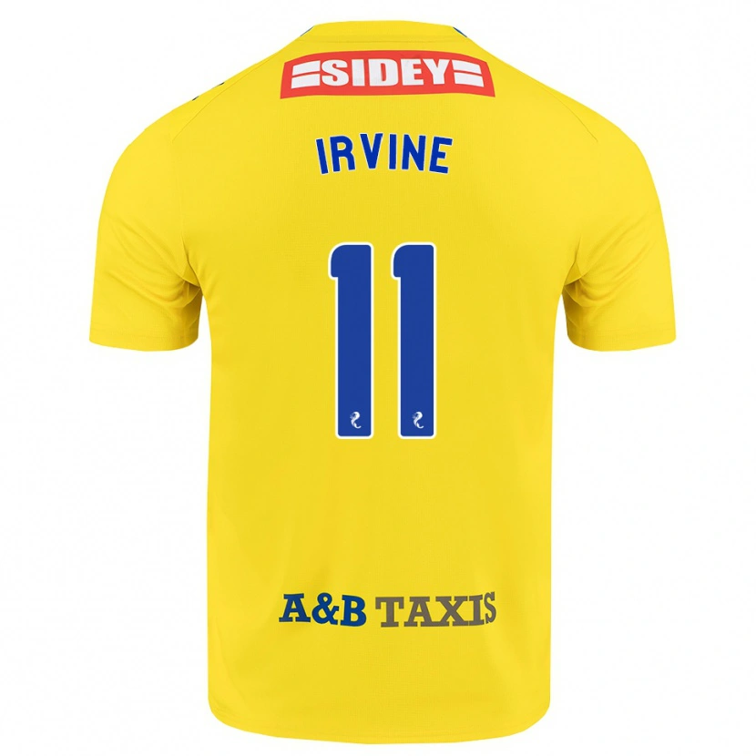 Danxen Mann Niamh Irvine #11 Gul Blå Svart Bortetrøye Drakt Trøye 2026/27 Skjorter T-Skjorte