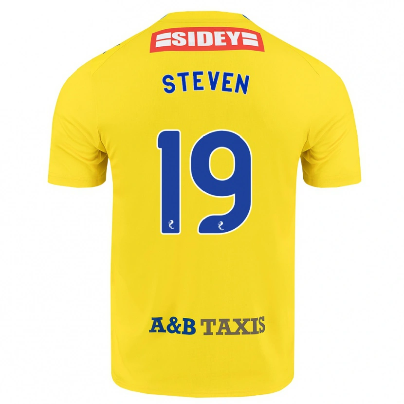 Danxen Mann Taylor Steven #19 Gul Blå Svart Bortetrøye Drakt Trøye 2026/27 Skjorter T-Skjorte