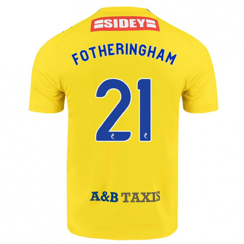 Danxen Mann Kai Fotheringham #21 Gul Blå Svart Bortetrøye Drakt Trøye 2026/27 Skjorter T-Skjorte