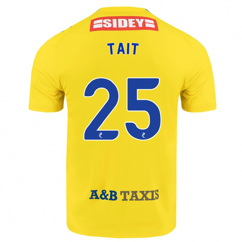 Danxen Mann Macaulay Tait #25 Gul Blå Svart Bortetrøye Drakt Trøye 2026/27 Skjorter T-Skjorte