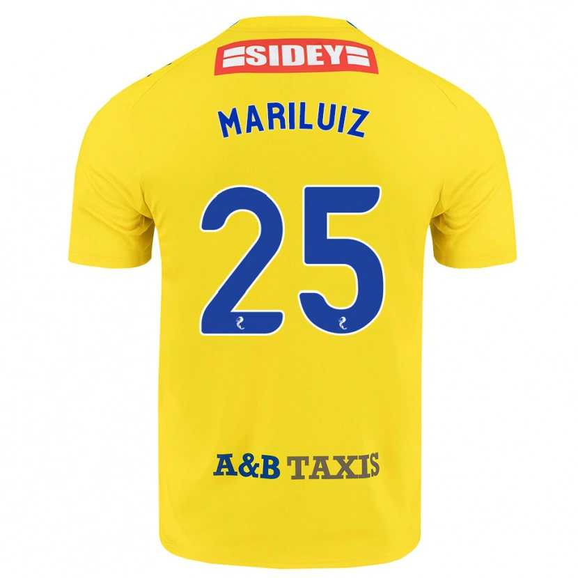 Danxen Mann Mariluiz Sanchez #25 Gul Blå Svart Bortetrøye Drakt Trøye 2026/27 Skjorter T-Skjorte