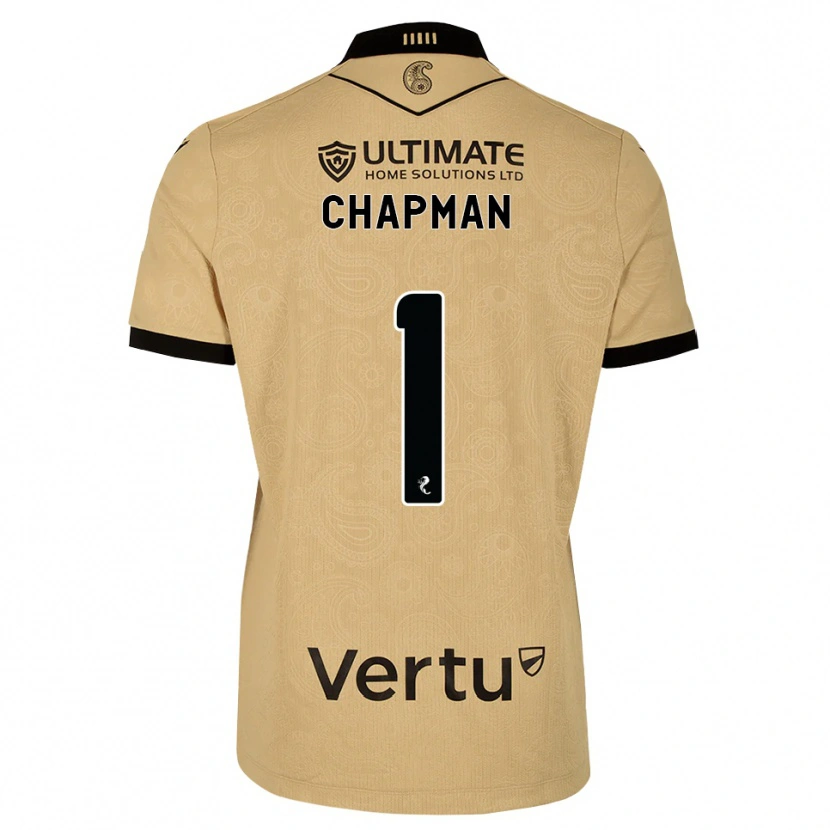 Danxen Mann Jacob Chapman #1 Burlywood Svart Bortetrøye Drakt Trøye 2026/27 Skjorter T-Skjorte