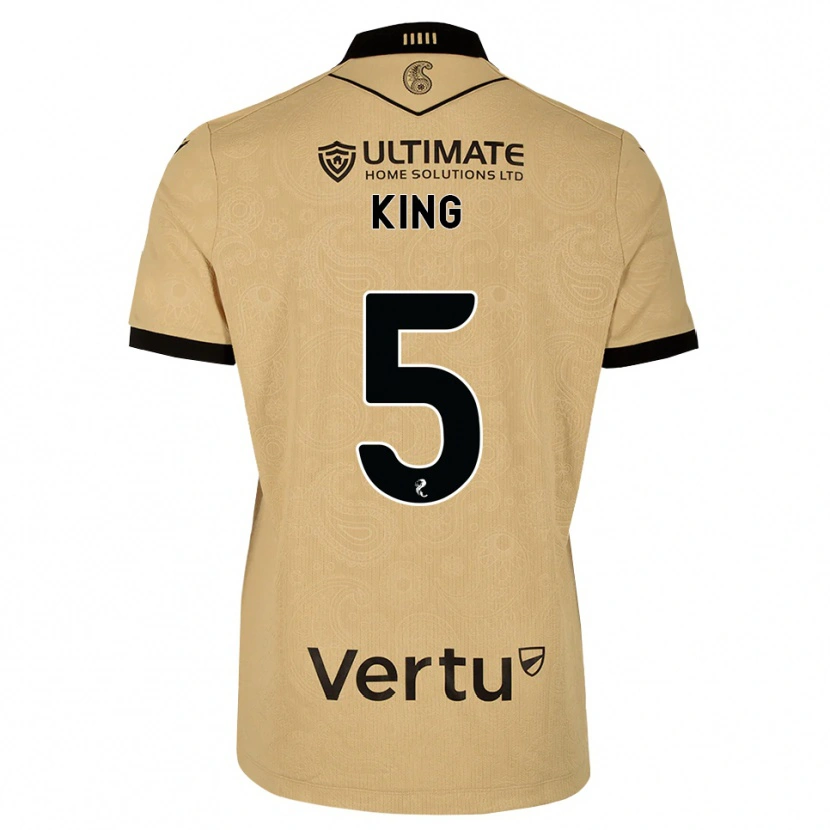 Danxen Mann Richard King #5 Burlywood Svart Bortetrøye Drakt Trøye 2026/27 Skjorter T-Skjorte