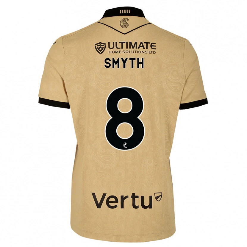 Danxen Mann Oisin Smyth #8 Burlywood Svart Bortetrøye Drakt Trøye 2026/27 Skjorter T-Skjorte