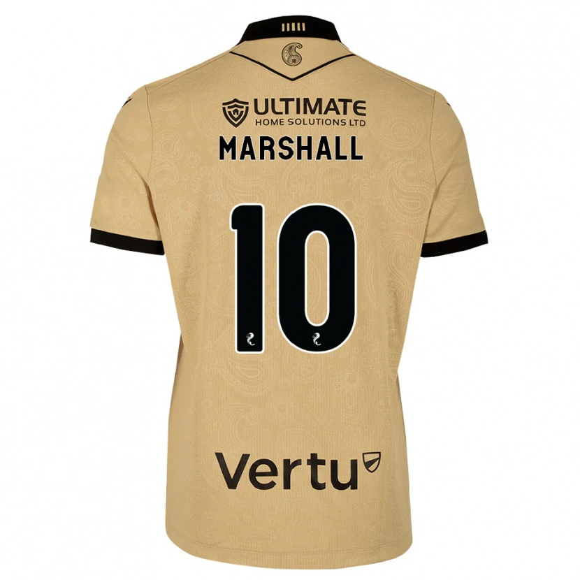 Danxen Mann Lewis Marshall #10 Burlywood Svart Bortetrøye Drakt Trøye 2026/27 Skjorter T-Skjorte