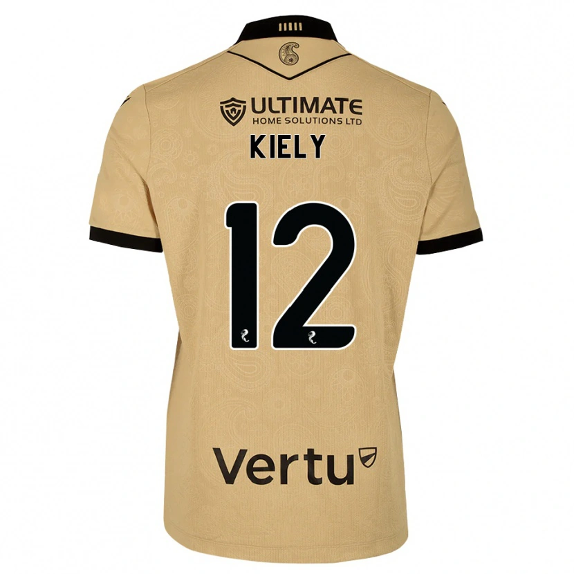 Danxen Mann Noel Kiely #12 Burlywood Svart Bortetrøye Drakt Trøye 2026/27 Skjorter T-Skjorte