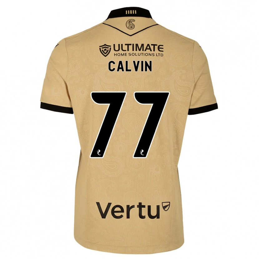 Danxen Mann Jalmaro Calvin #77 Burlywood Svart Bortetrøye Drakt Trøye 2026/27 Skjorter T-Skjorte
