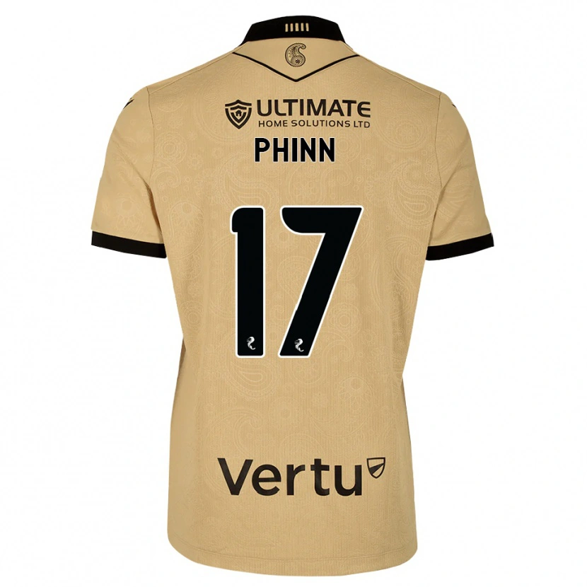 Danxen Mann Shaun Phinn #17 Burlywood Svart Bortetrøye Drakt Trøye 2026/27 Skjorter T-Skjorte
