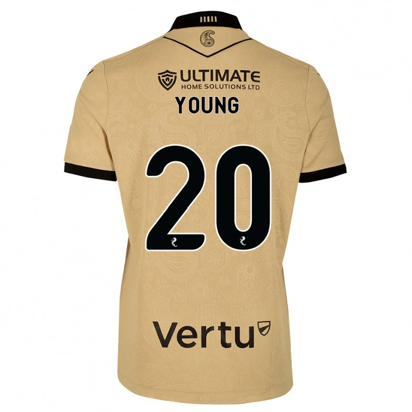 Danxen Mann Jake Young #20 Burlywood Svart Bortetrøye Drakt Trøye 2026/27 Skjorter T-Skjorte