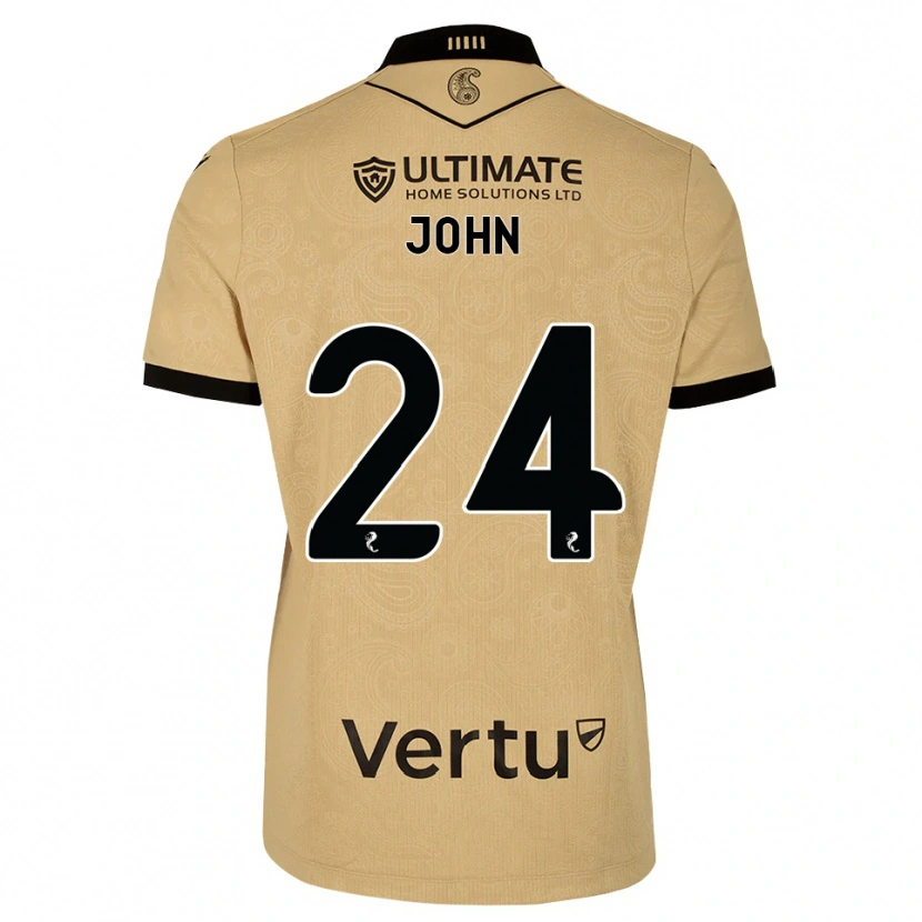 Danxen Mann Declan John #24 Burlywood Svart Bortetrøye Drakt Trøye 2026/27 Skjorter T-Skjorte