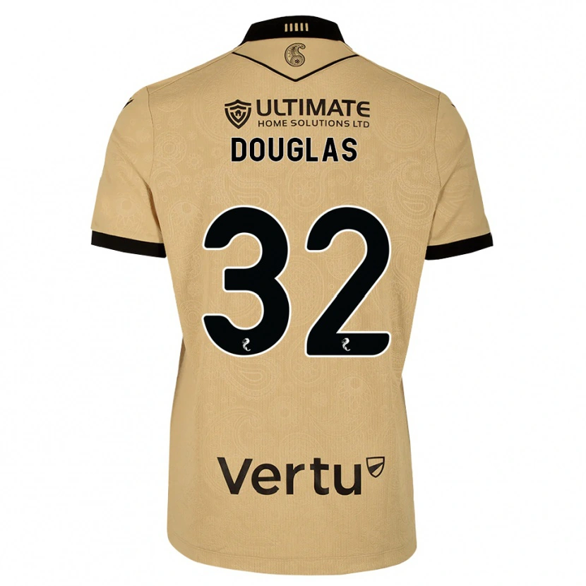 Danxen Mann Luke Douglas #32 Burlywood Svart Bortetrøye Drakt Trøye 2026/27 Skjorter T-Skjorte