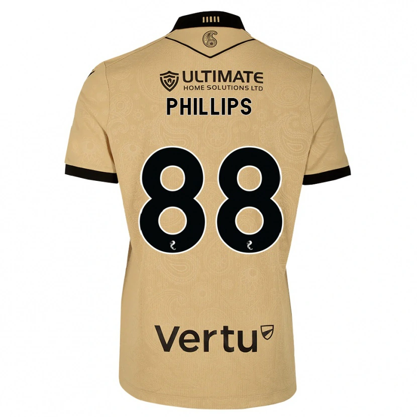 Danxen Mann Killian Phillips #88 Burlywood Svart Bortetrøye Drakt Trøye 2026/27 Skjorter T-Skjorte