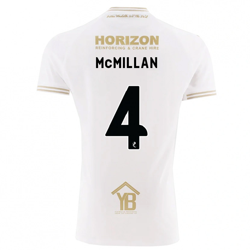 Danxen Mann Jack Mcmillan #4 Hvete Hvit Bortetrøye Drakt Trøye 2026/27 Skjorter T-Skjorte