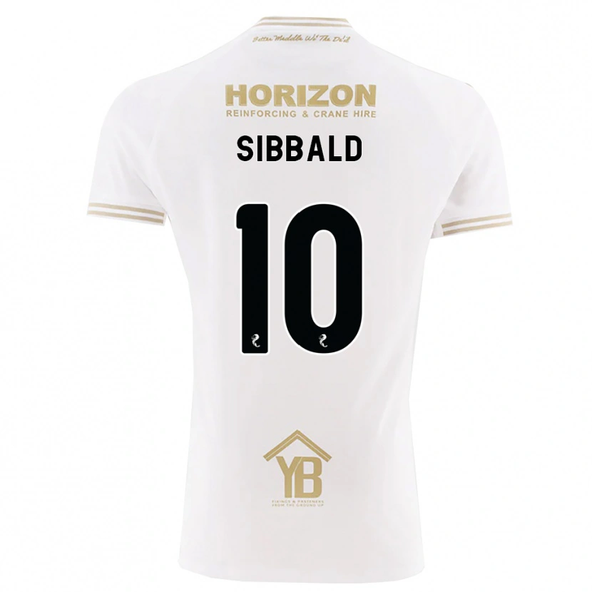 Danxen Mann Craig Sibbald #10 Hvete Hvit Bortetrøye Drakt Trøye 2026/27 Skjorter T-Skjorte