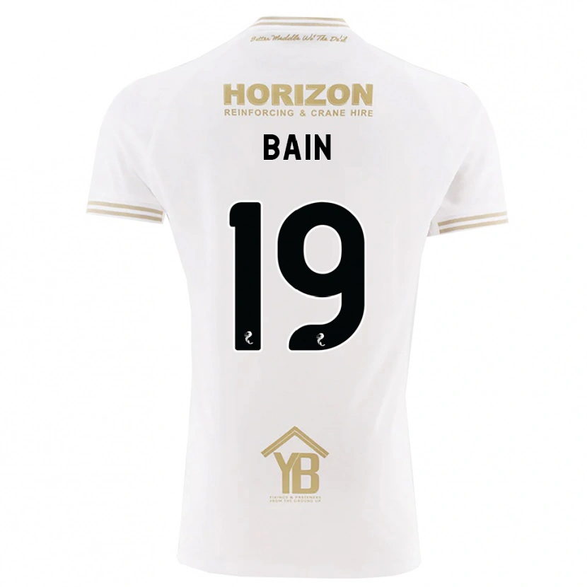 Danxen Mann Scott Bain #19 Hvete Hvit Bortetrøye Drakt Trøye 2026/27 Skjorter T-Skjorte