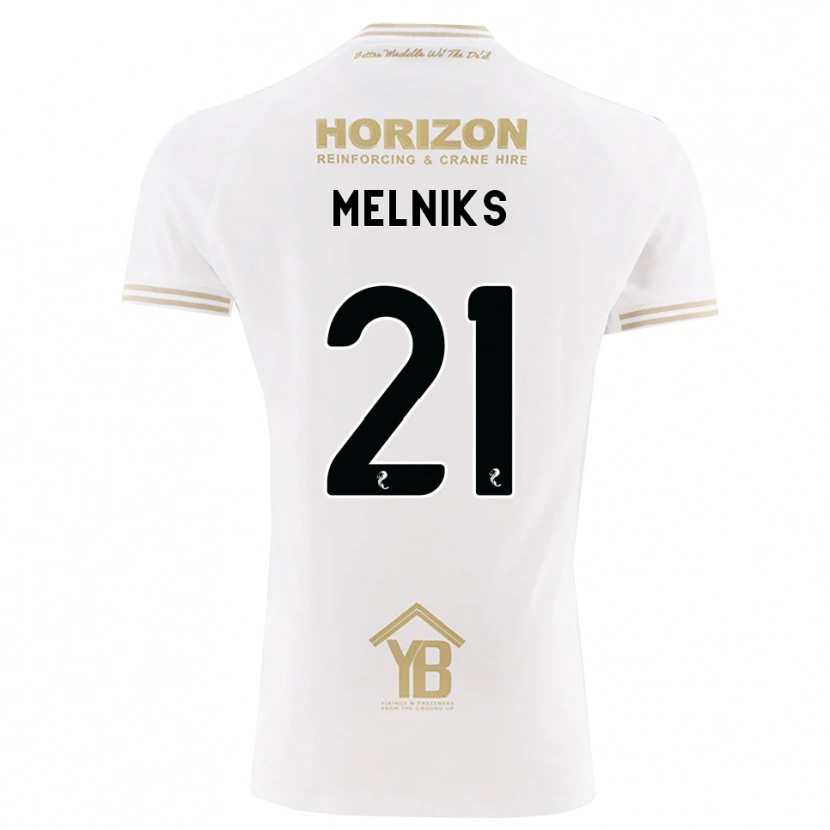 Danxen Mann Deniss Melniks #21 Hvete Hvit Bortetrøye Drakt Trøye 2026/27 Skjorter T-Skjorte