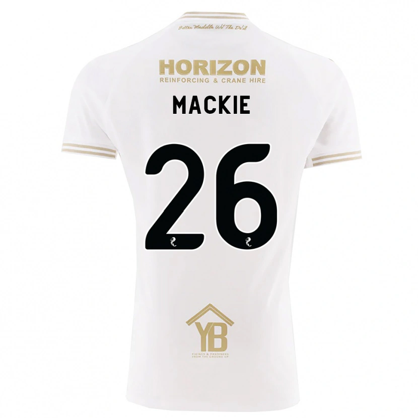 Danxen Mann Sean Mackie #26 Hvete Hvit Bortetrøye Drakt Trøye 2026/27 Skjorter T-Skjorte
