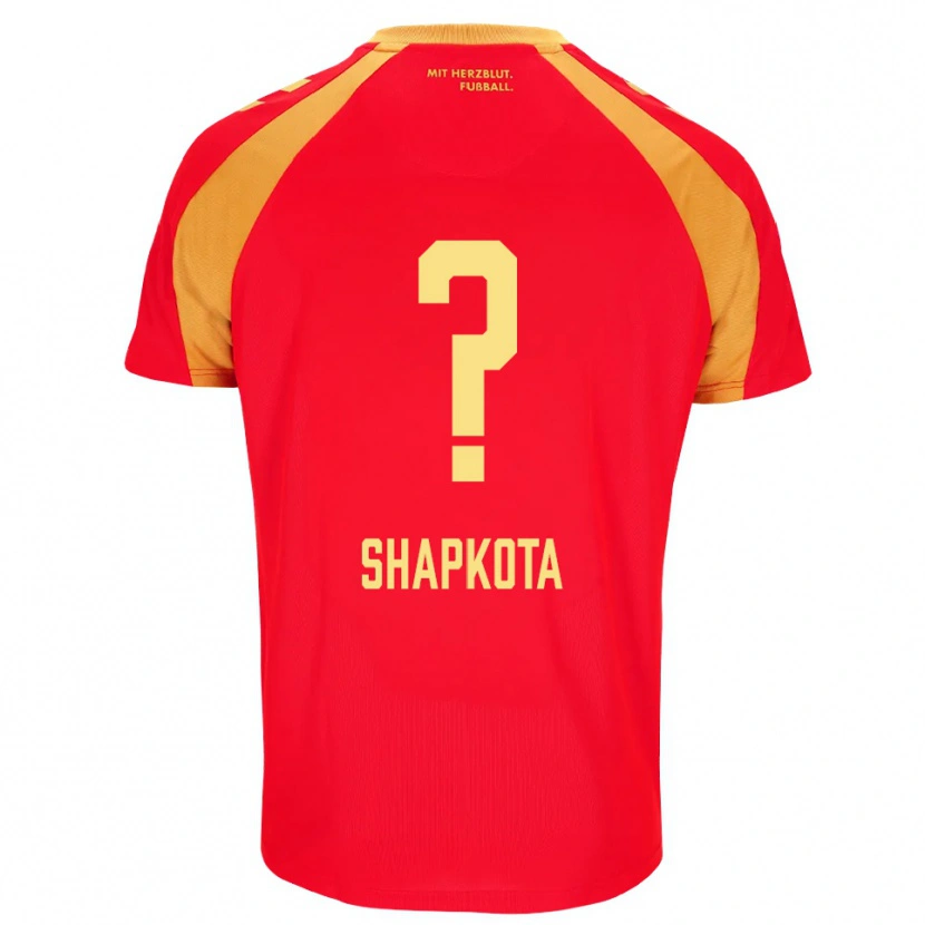 Danxen Mann Raul Shapkota #0 Rød Oransje Svart Bortetrøye Drakt Trøye 2026/27 Skjorter T-Skjorte