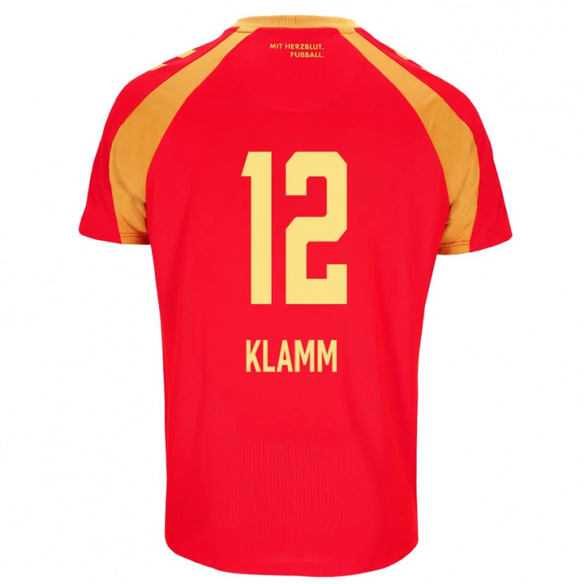 Danxen Mann Felix Klamm #12 Rød Oransje Svart Bortetrøye Drakt Trøye 2026/27 Skjorter T-Skjorte