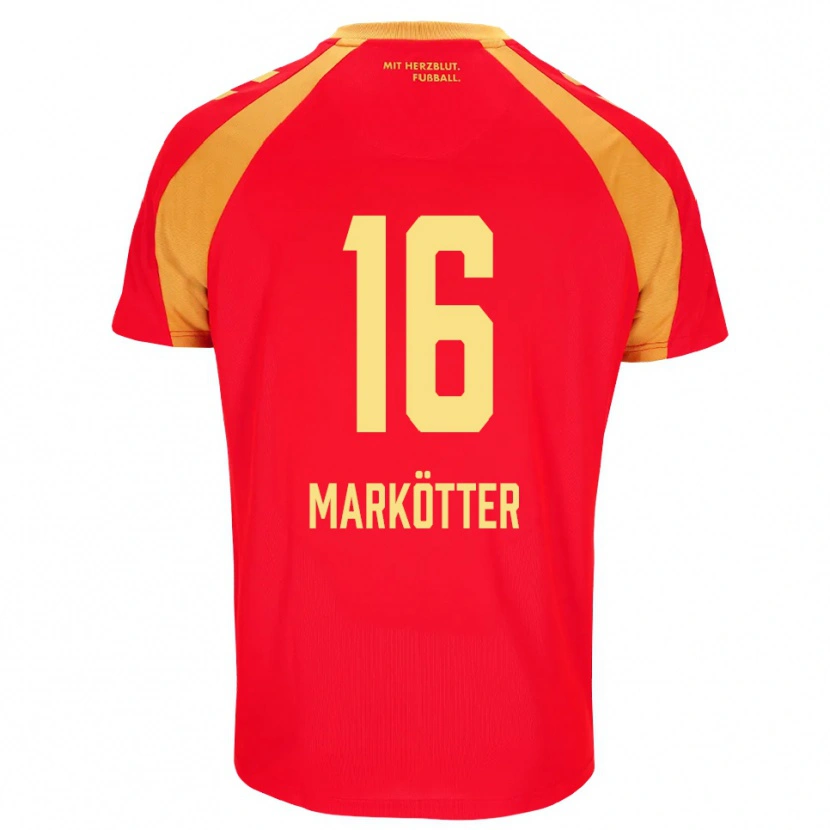 Danxen Mann Jonah Markötter #16 Rød Oransje Svart Bortetrøye Drakt Trøye 2026/27 Skjorter T-Skjorte