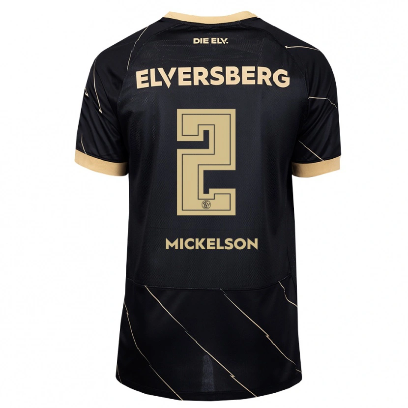 Danxen Mann Nicholas Mickelson #2 Svart Brun Bortetrøye Drakt Trøye 2026/27 Skjorter T-Skjorte
